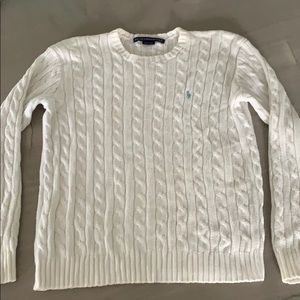 White Ralph Lauren Golf Sweater